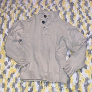 Children’s Place Boys Mock Neck Sweater Tan Size 5/6 Never worn